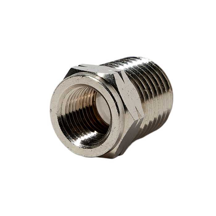 Nozzle Thread Adapter 1/8 Inch Male X 1/8 Inch Female