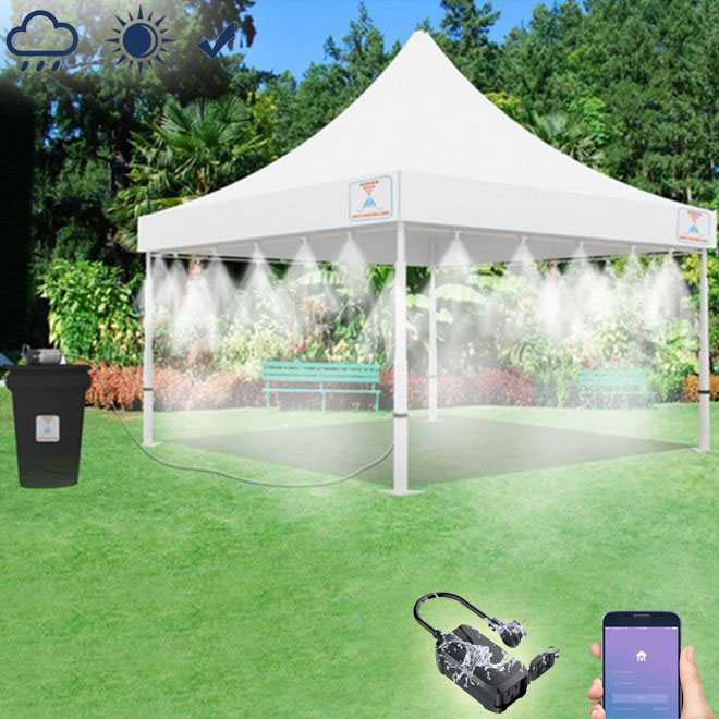Mistcooling Tent Mister With Water Tank