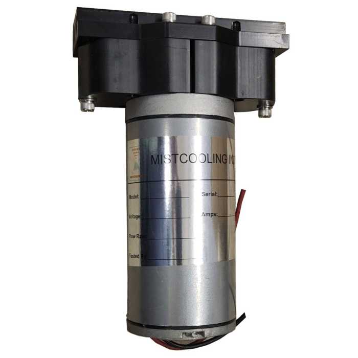 12V DC Misting Pump – 1000 PSI High-Pressure Portable Cooling System