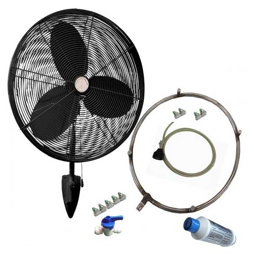 [MC22097] Outdoor Misting Fans - Wall Mount Fans - 30 Inch Oscillating Fan - Wall Mount Fan | Warehouse Cooling Fan