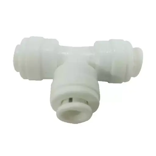 Plastic 3 Way Tee Push lock 1/4 Inch